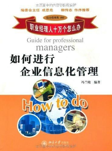 职业经理人十万个办 进行企业信息化管理